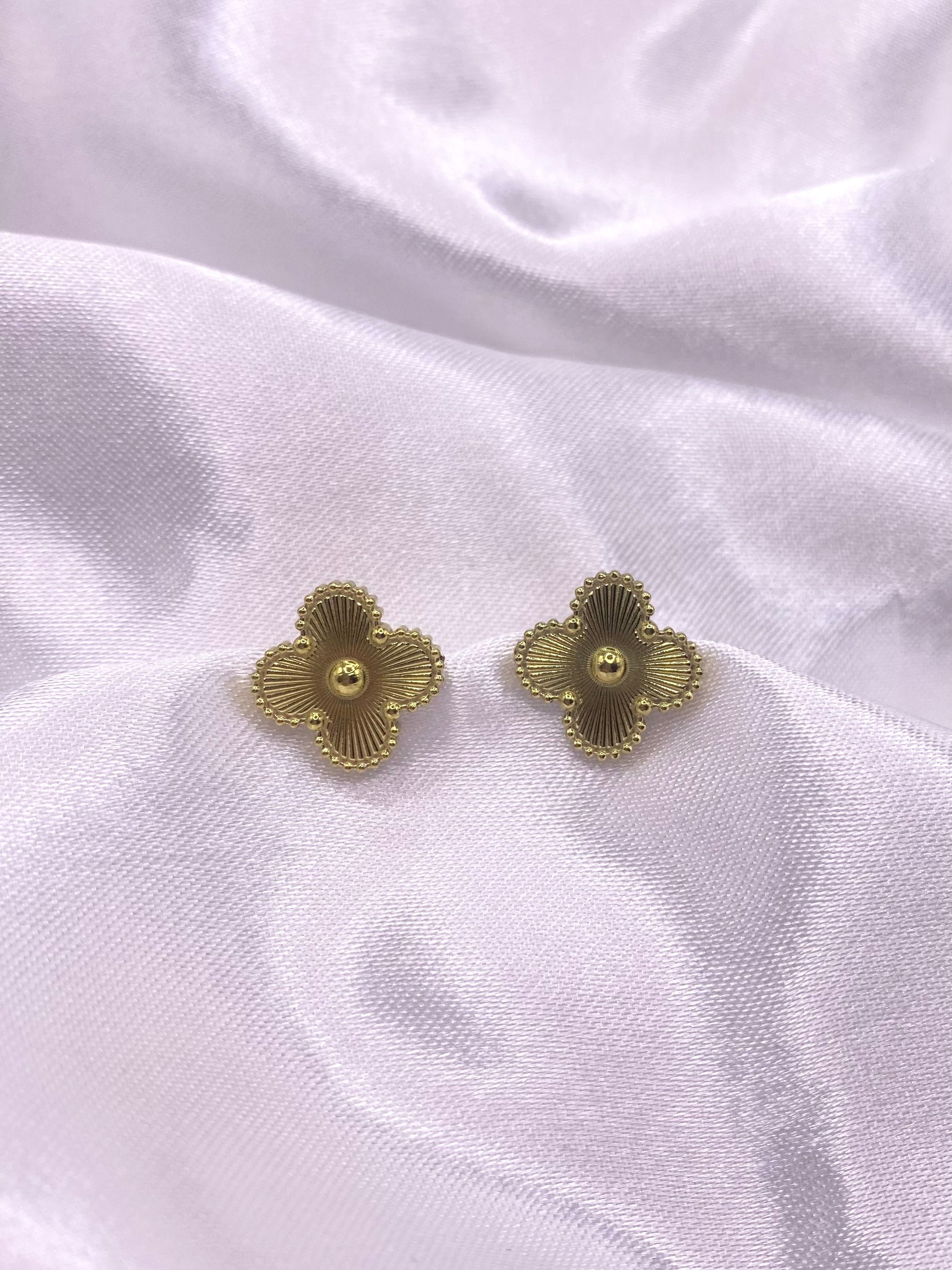 Clover Studs Goldplated